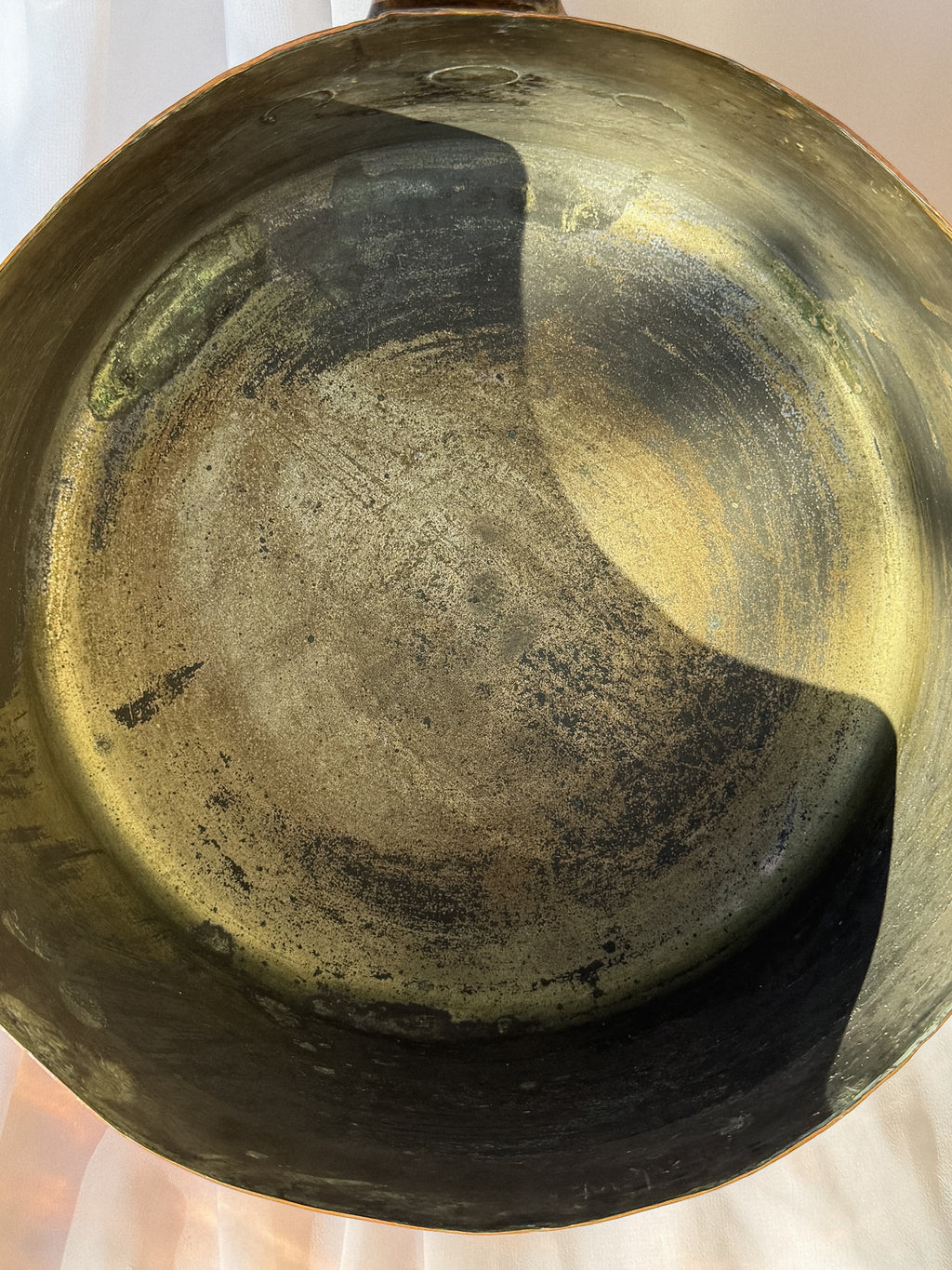 Měděný rendlík hrnec s držákem ⌀ 22,5 cm