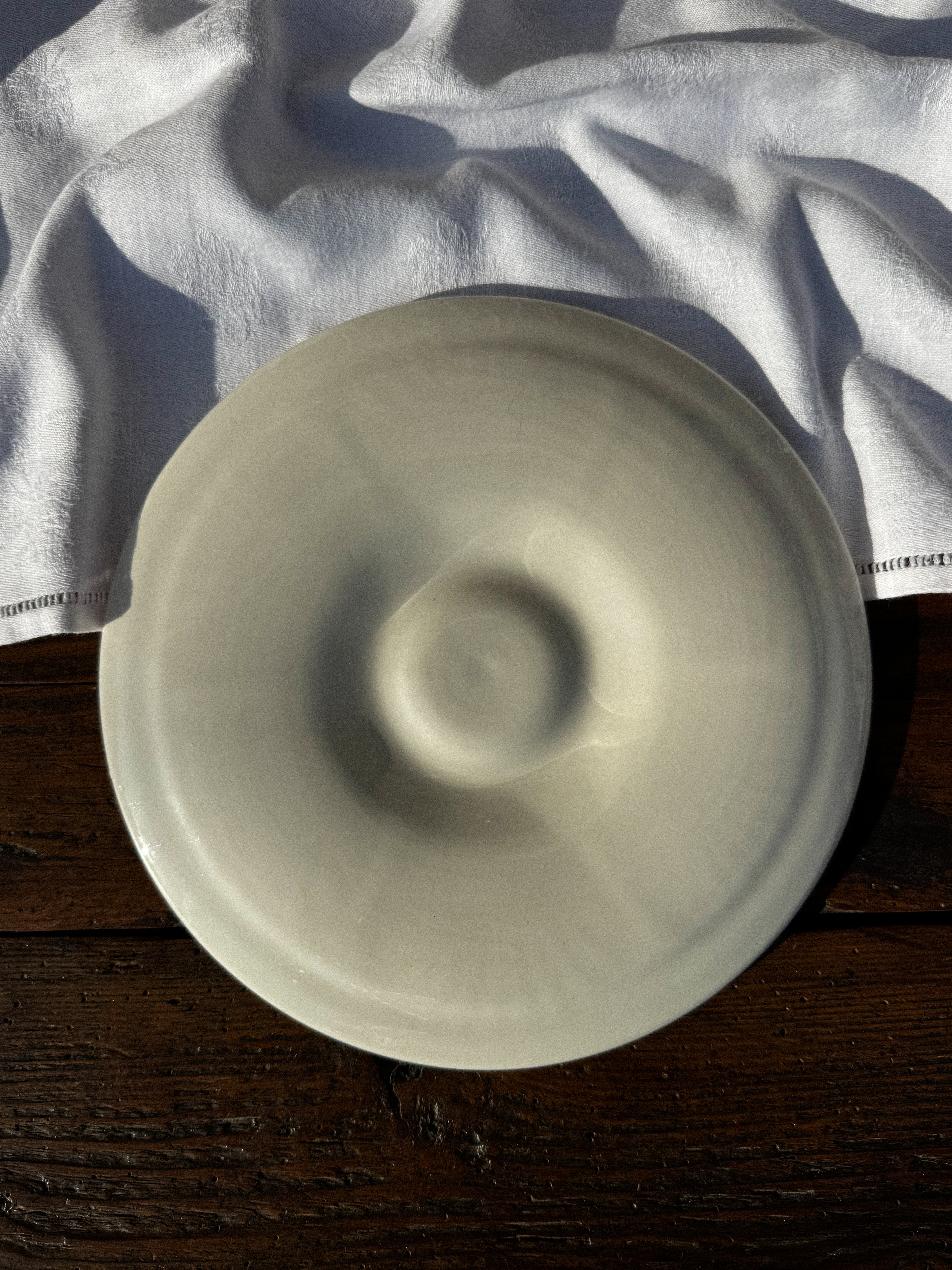 Sada 2 vintage talířů na ústřice