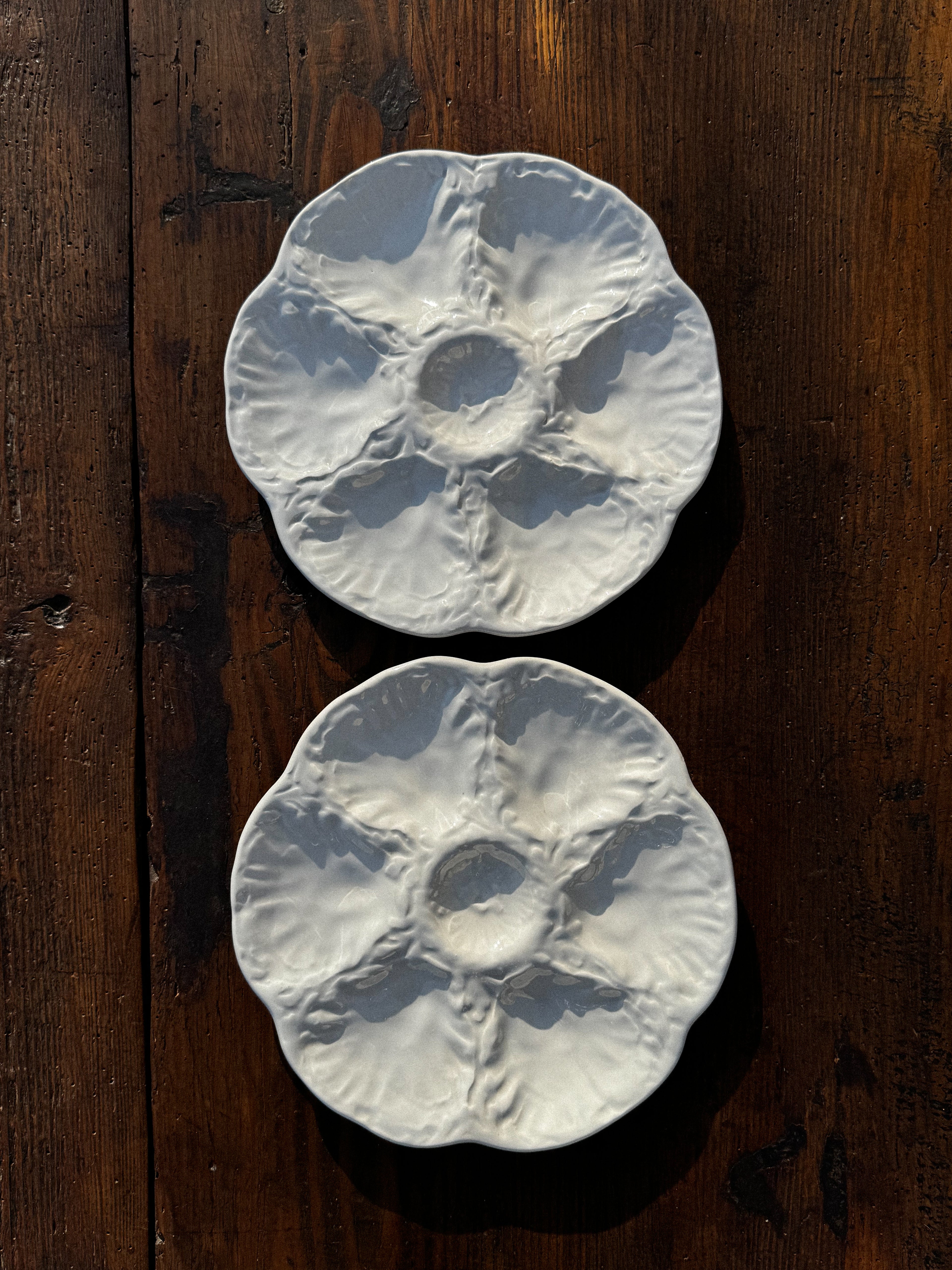 Vintage set 2 talířů na ústřice Gien