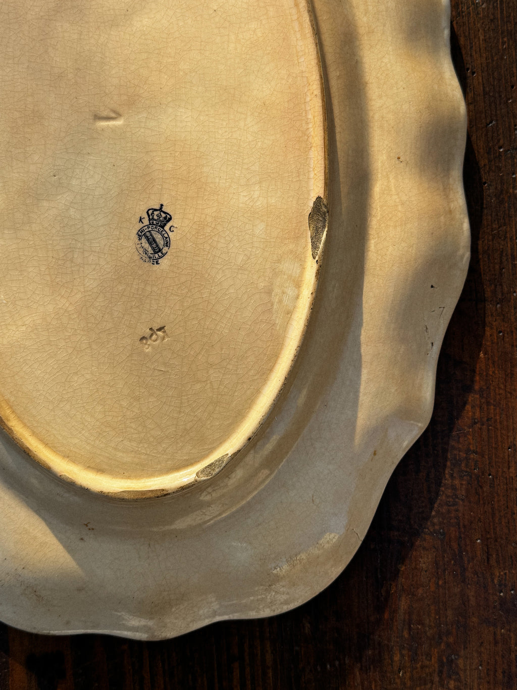 Francouzský podnos Lunéville z 19. století