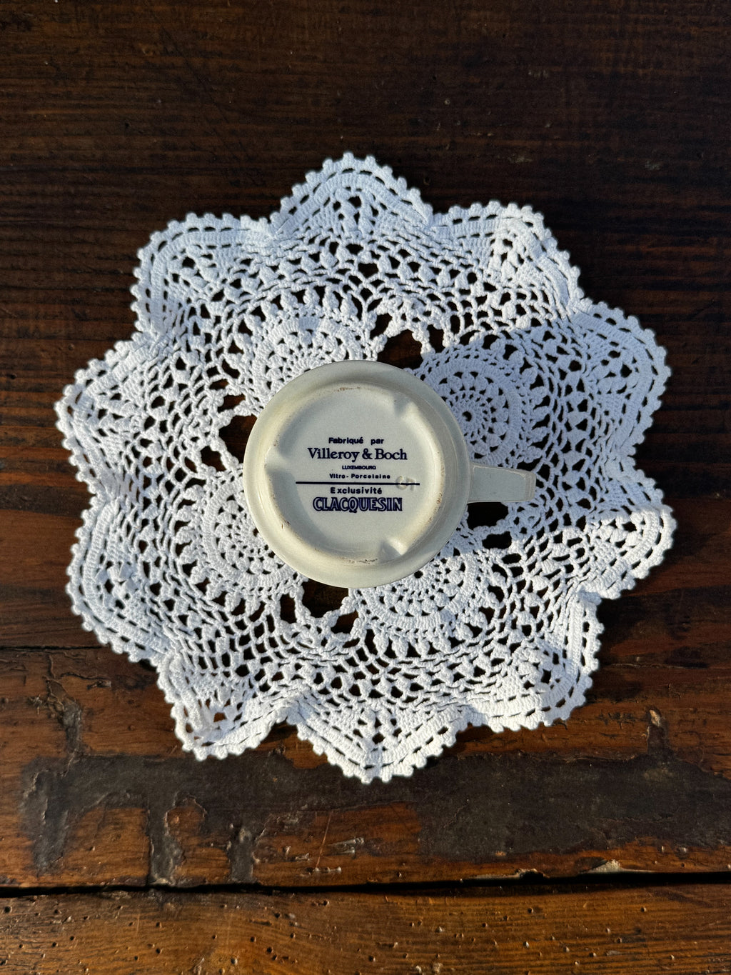 Malý vintage šálek s podšálkem Villeroy & Boch