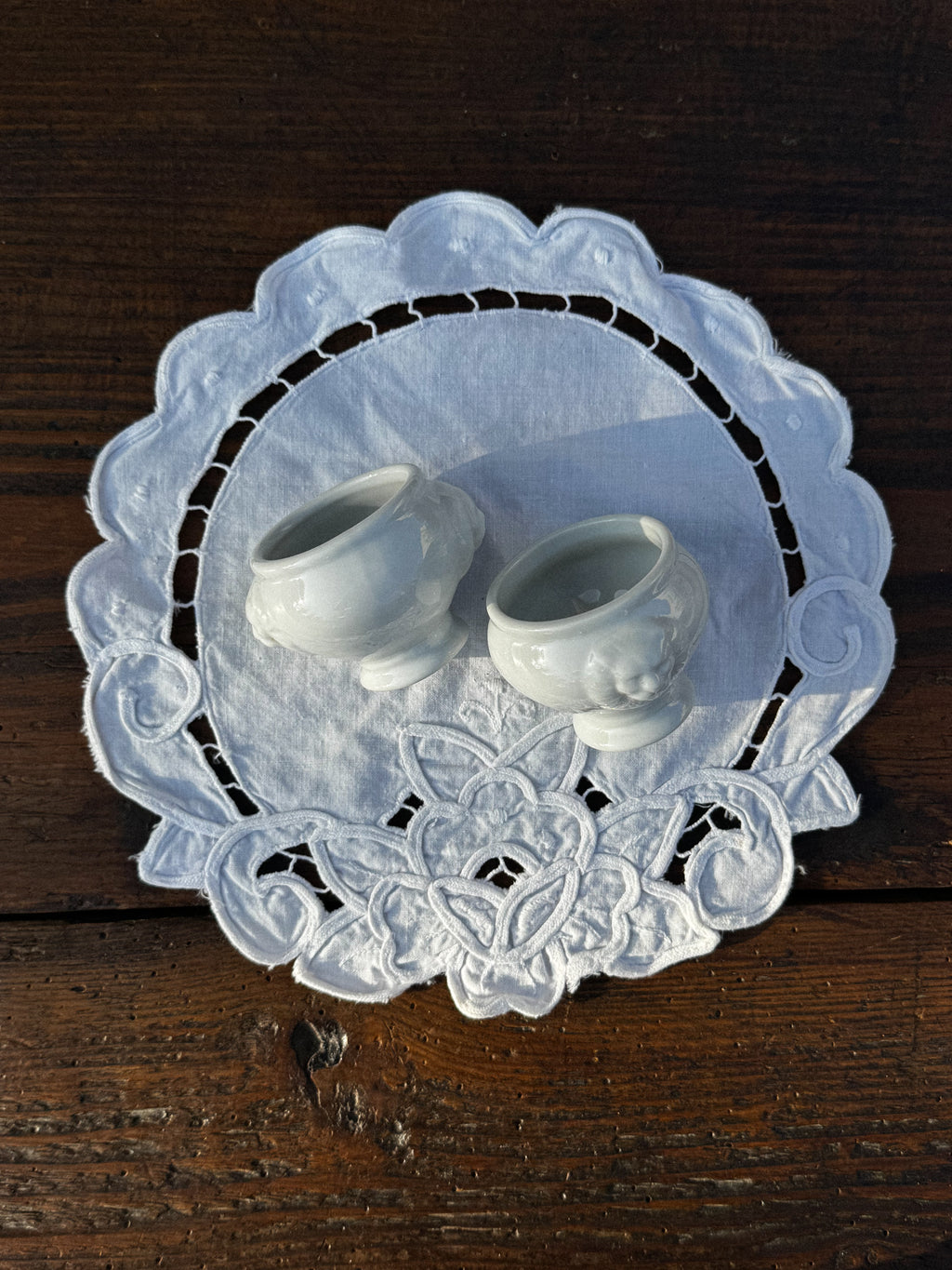 Set 2 malých francouzských servírovacích mističek 2. jakost