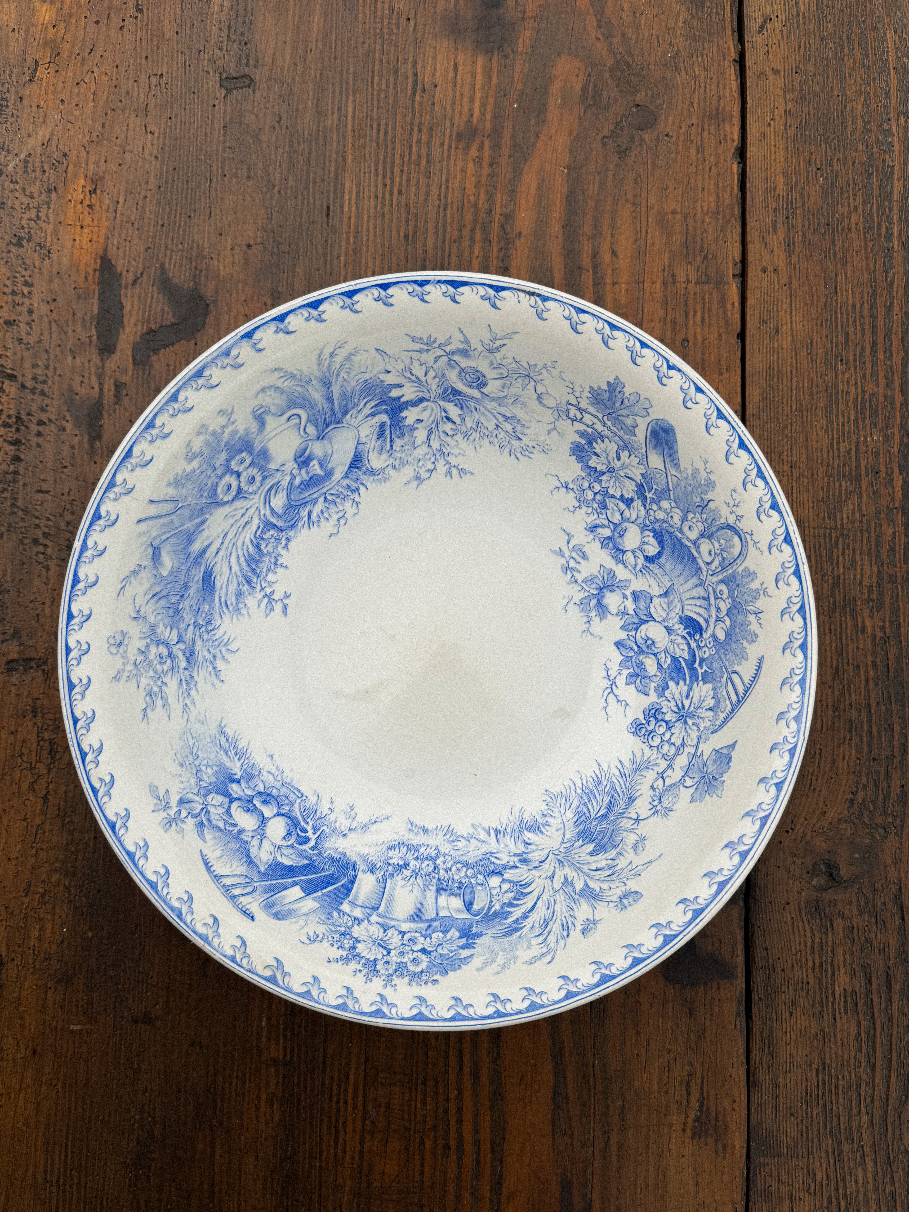 Starožitný francouzský toaletní set U&C Sarreguemines z 19. století