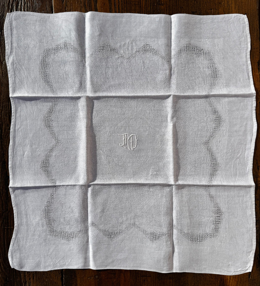 Látkové ubrousky s monogramem "MD" 2 ks