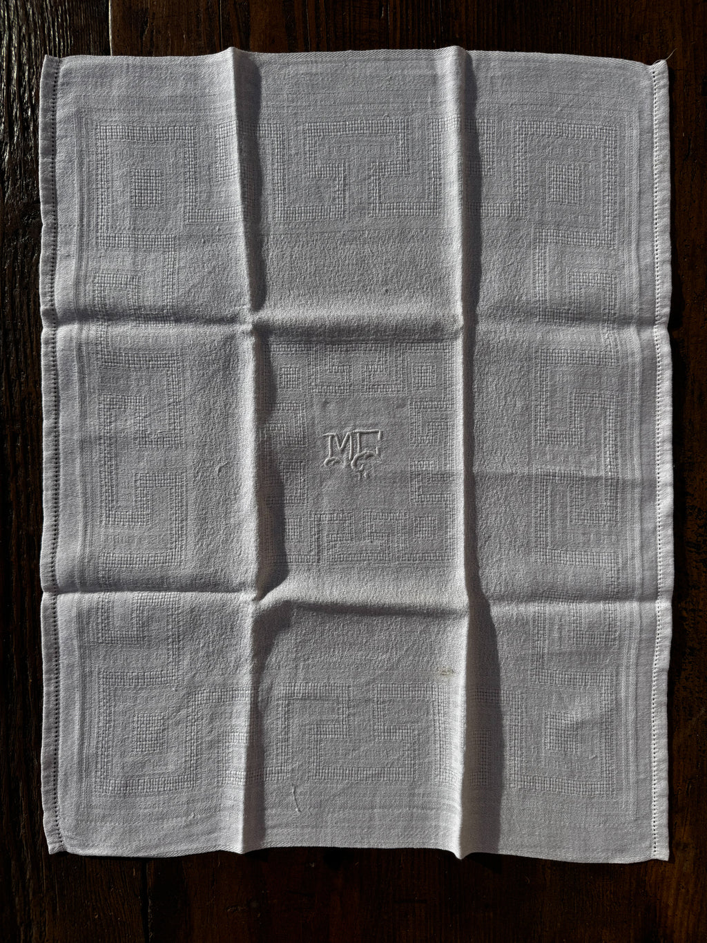 Látkový ubrousek s monogramem "MC" 1 ks č.2