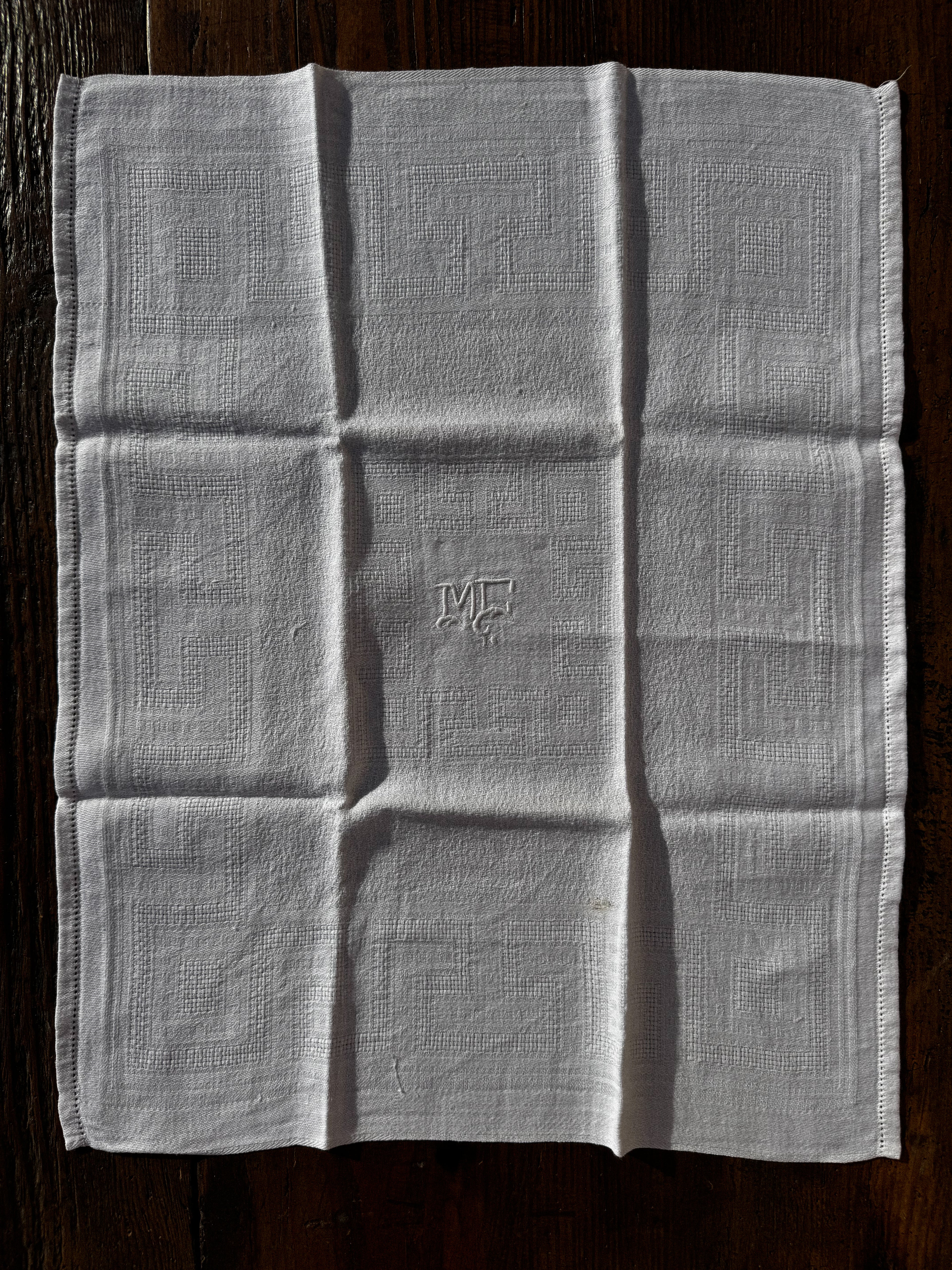 Látkový ubrousek s monogramem "MC" 1 ks č.2