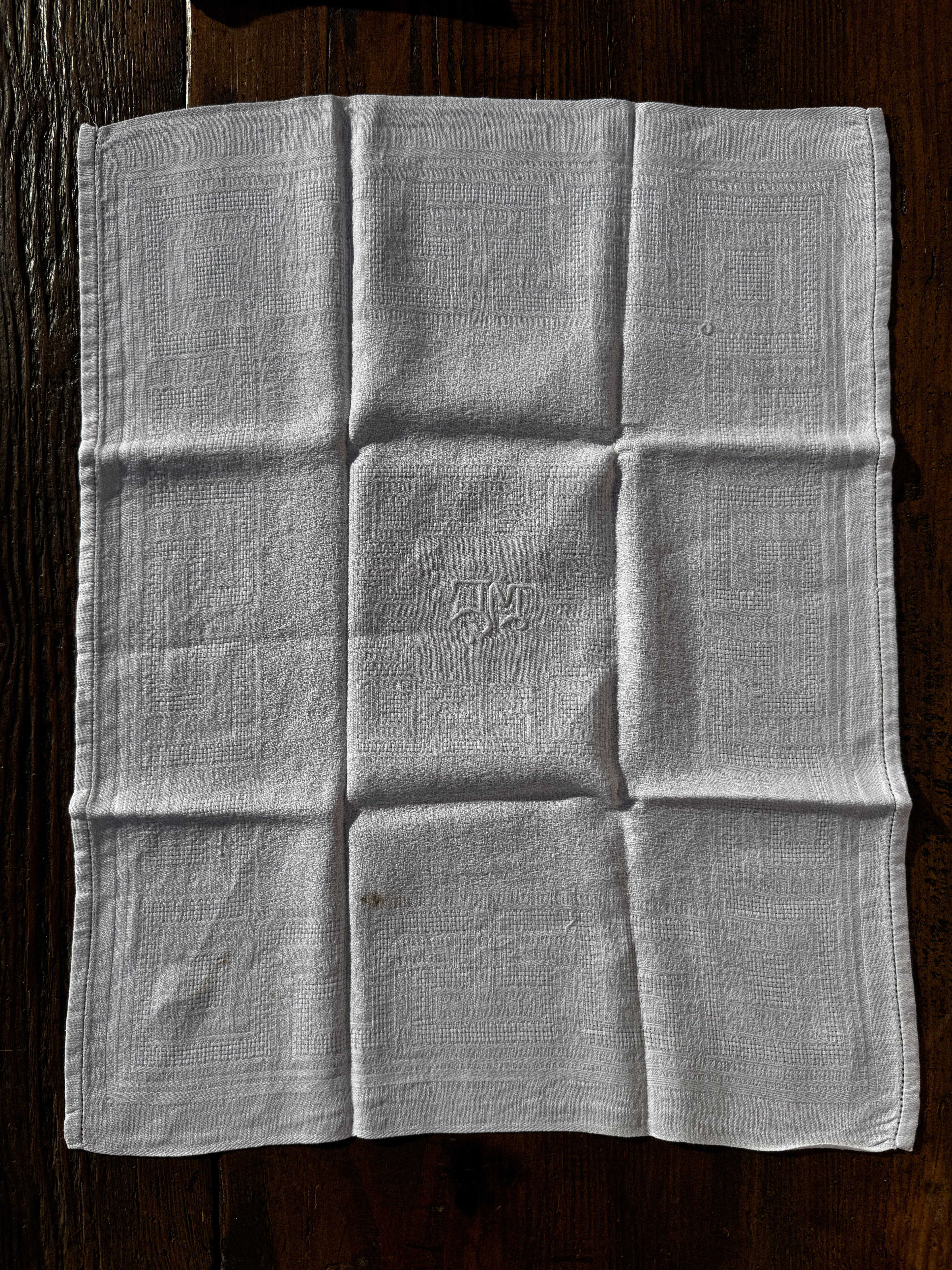 Látkový ubrousek s monogramem "MC" 1 ks č.2
