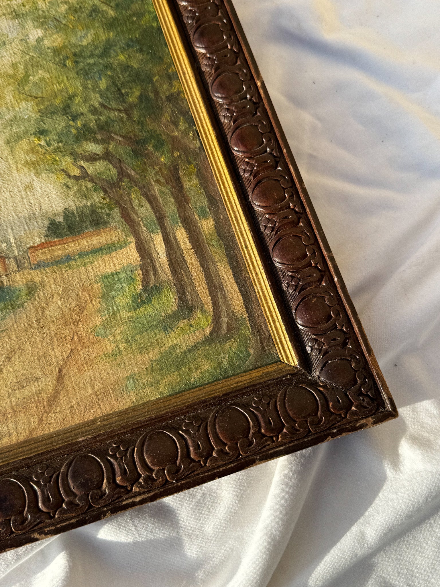 Obraz Kostel v dřevěném rámu 20. století