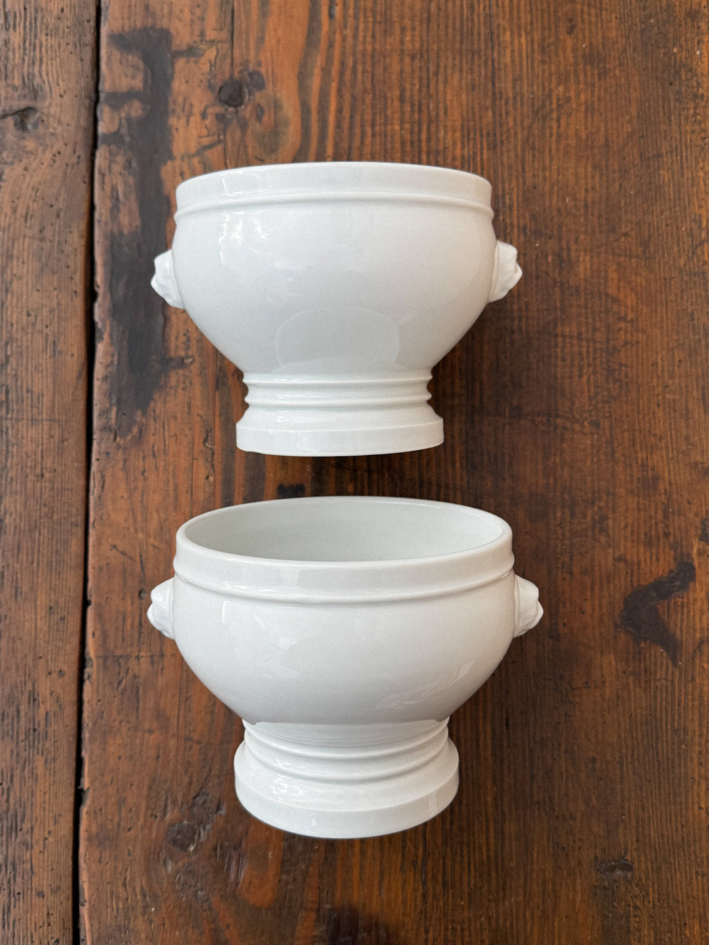 Set 2 keramických misek s lvími hlavami Pillivuyt