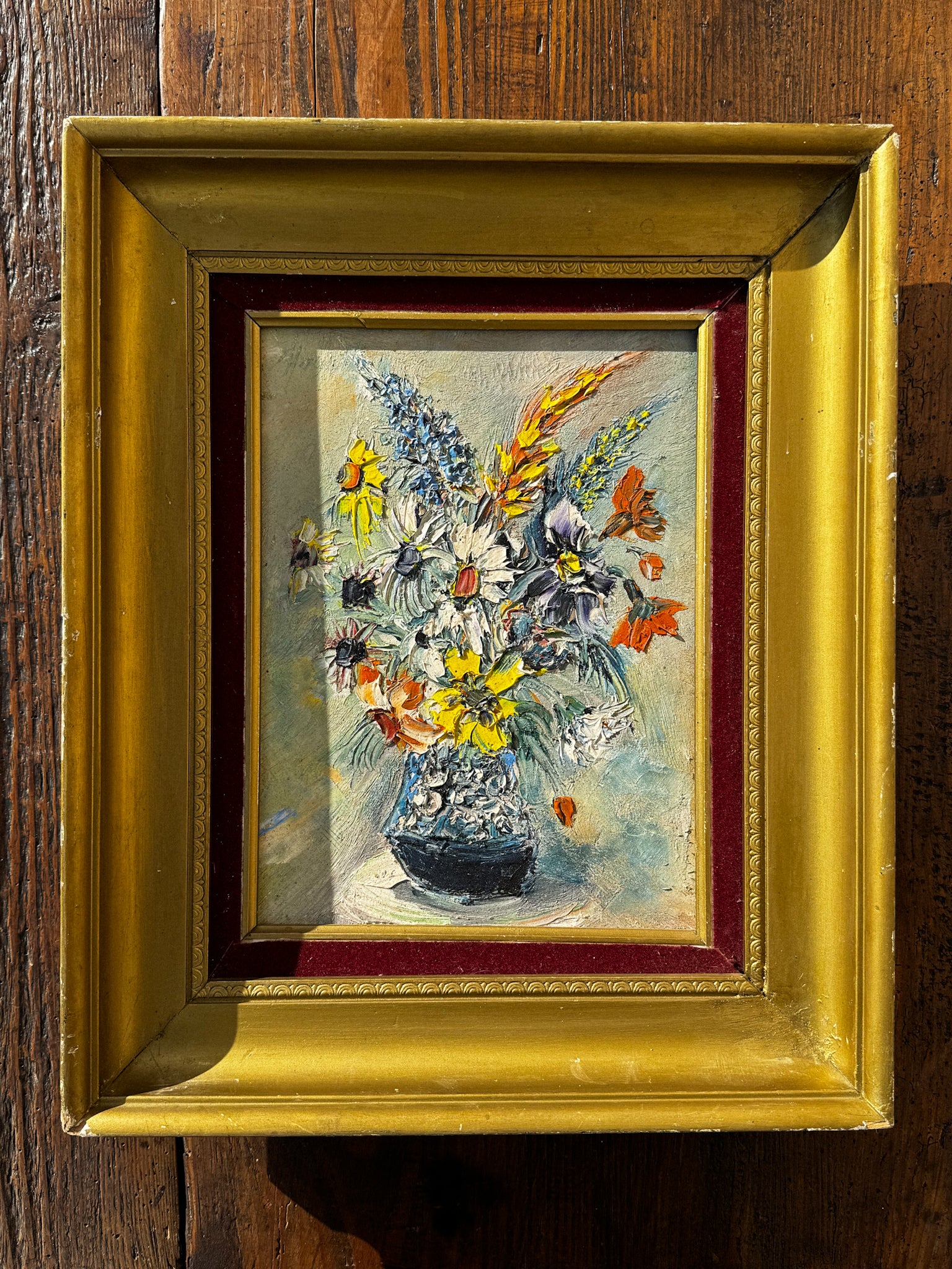 Obraz Kytice ve zlatém rámu