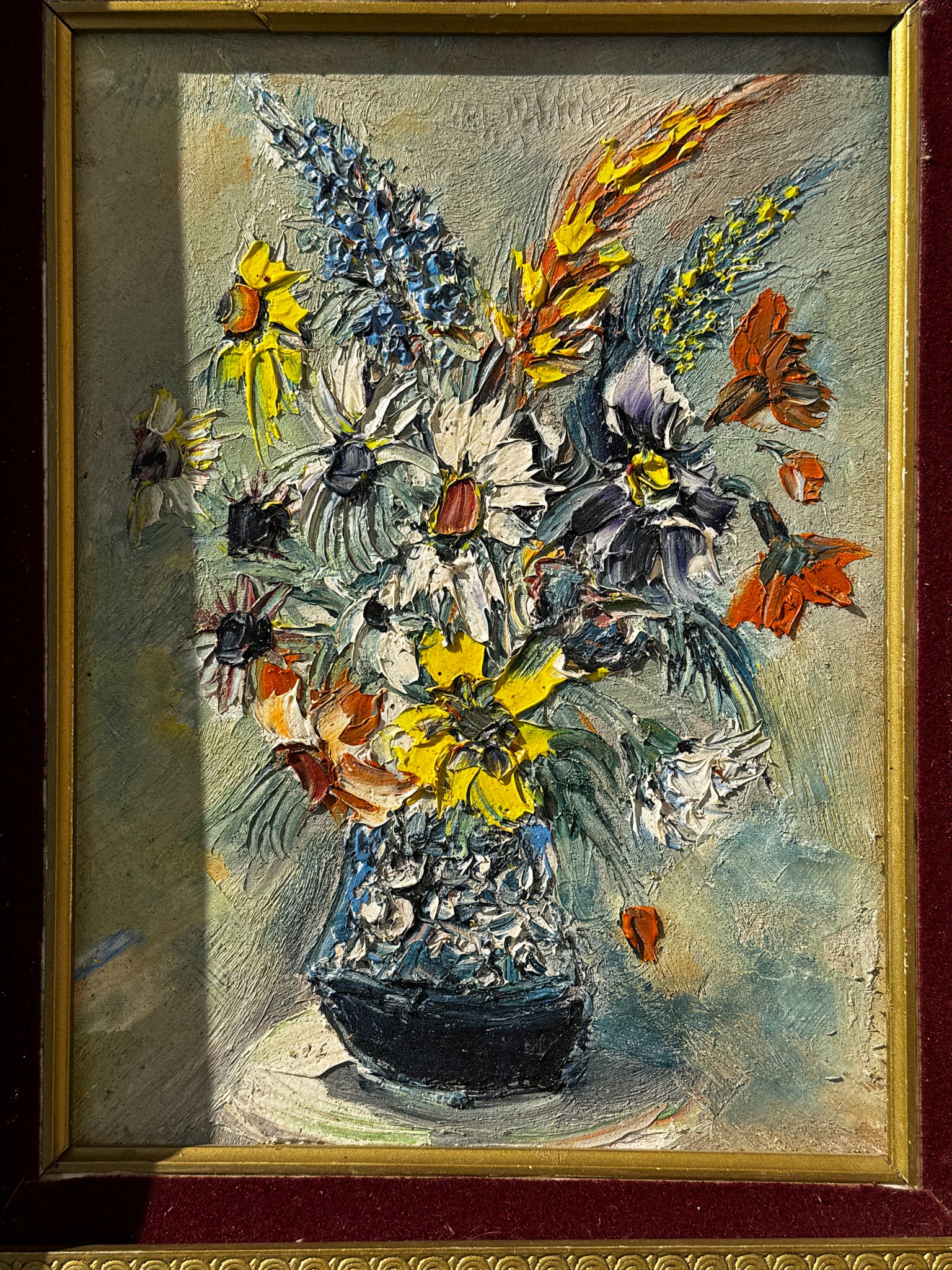 Obraz Kytice ve zlatém rámu